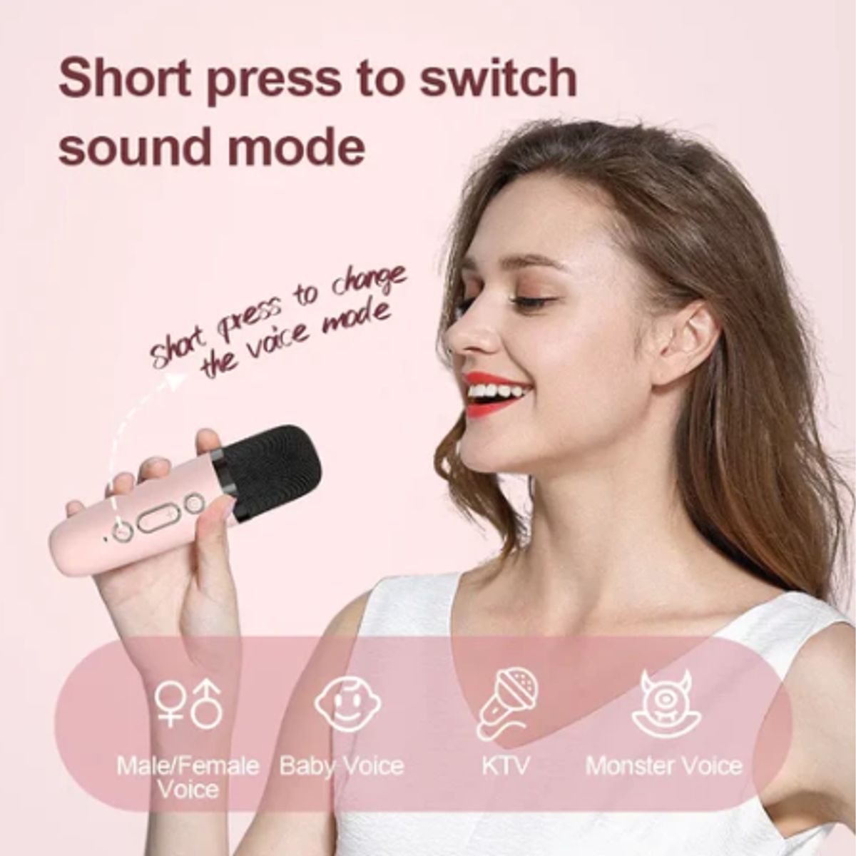 GENERICO - Karaoke Portátil Con Micrófono Bluetooth Mini Parlante