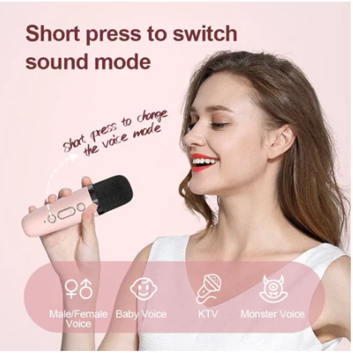 GENERICO - Karaoke Portátil Con Micrófono Bluetooth Mini Parlante