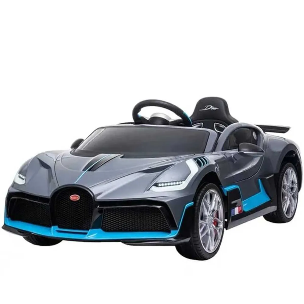 BUGATTI - Carro a Bateria para Niños Bugatti Divo Gris