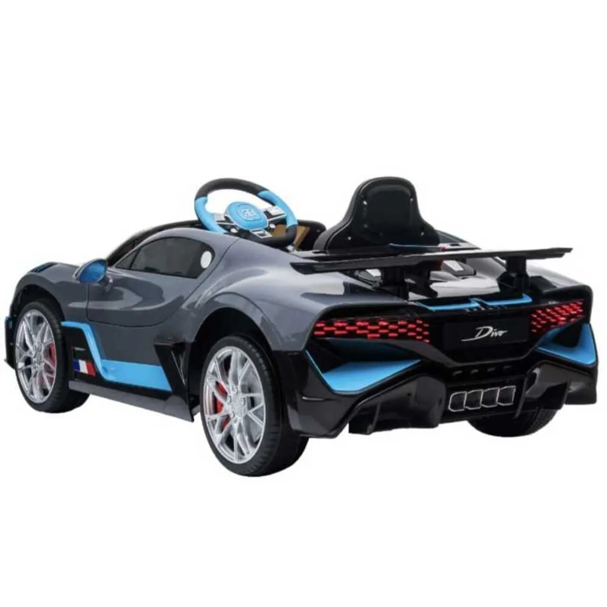BUGATTI - Carro a Bateria para Niños Bugatti Divo Gris
