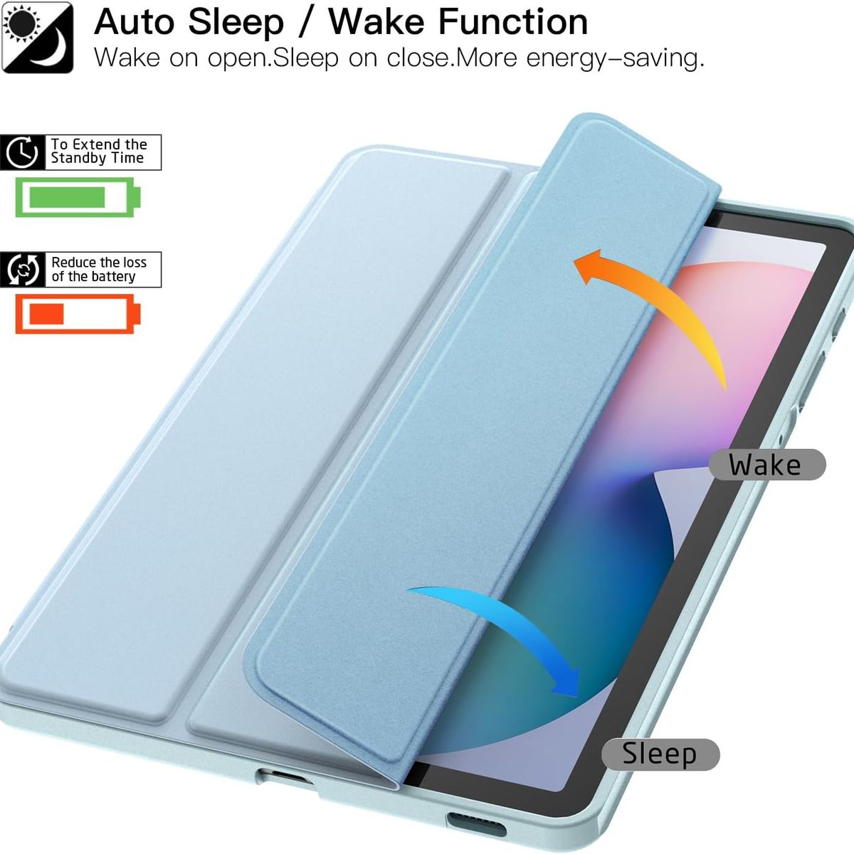 GENERICO - FUNDA PROTECTOR PARA TABLET SAMSUNG TAB S6 LITE 10.4 " - CELESTE