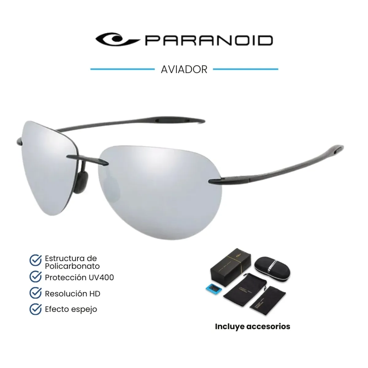 GENERICO - Lentes de Sol PARANOID Aviador - Polarizados - UV400