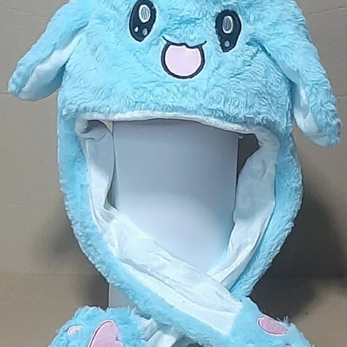 GENERICO - Gorro De Conejo Con Luces Con Orejas Moviles Gorrito Kawaii CELESTE