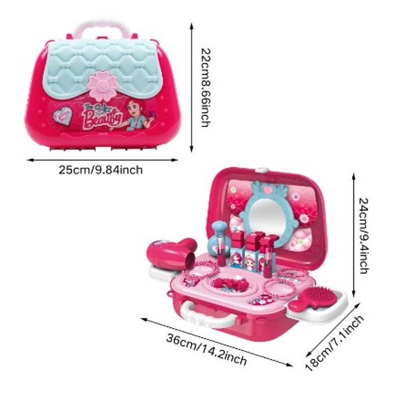 GENERICO - Juego de Maquillaje para niñas y Cartera