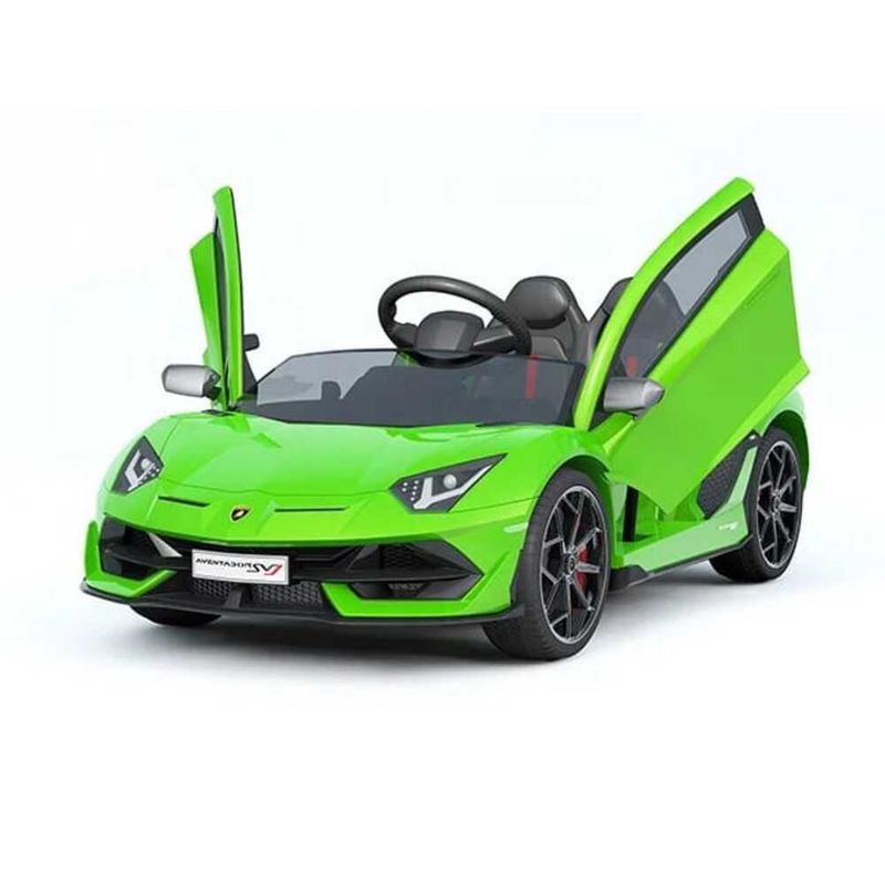 LAMBORGHINI - Carro a Bateria para Niños Lamborghini Aventador svj Verde