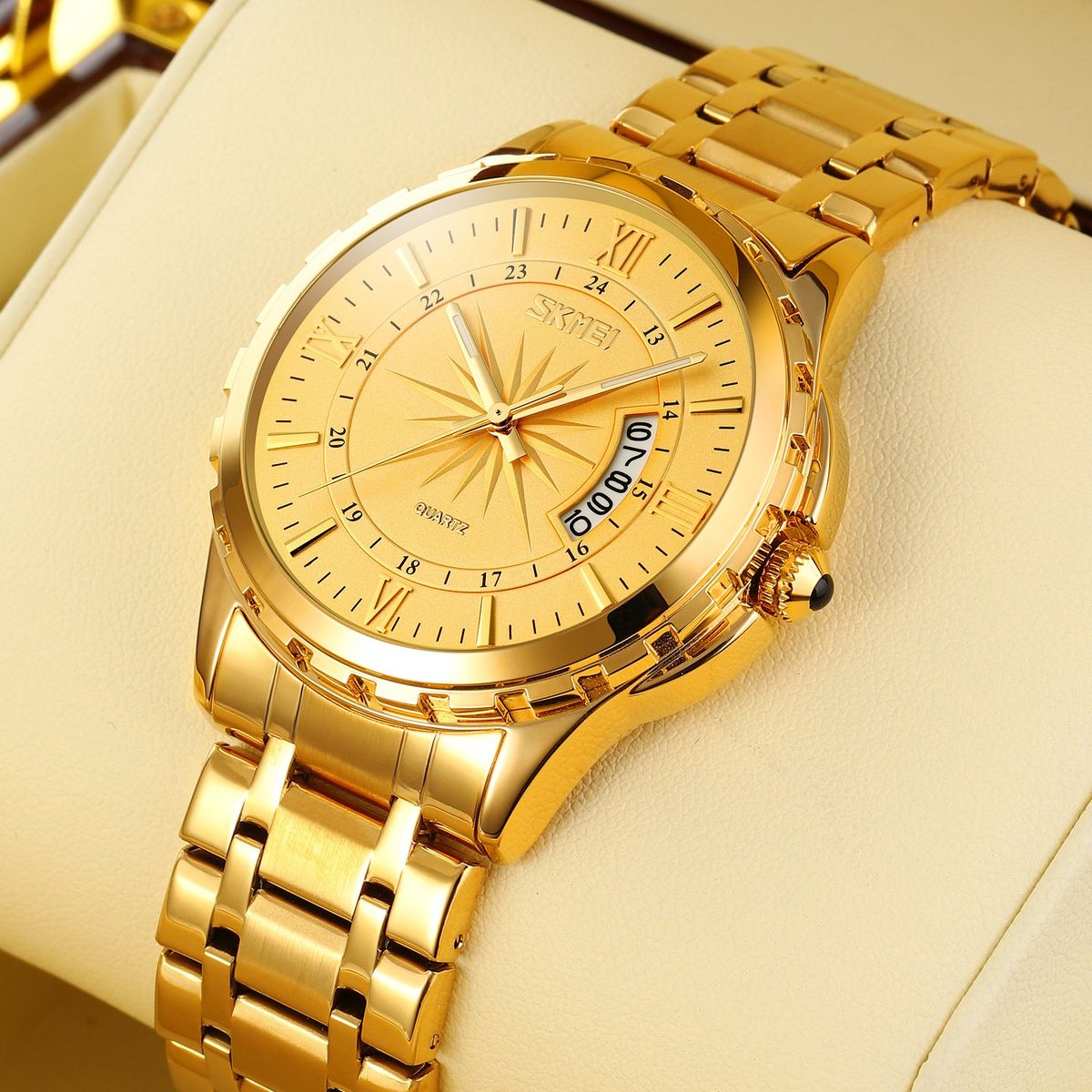 SKMEI - Reloj Skmei 9069 Dorado Correa Acero