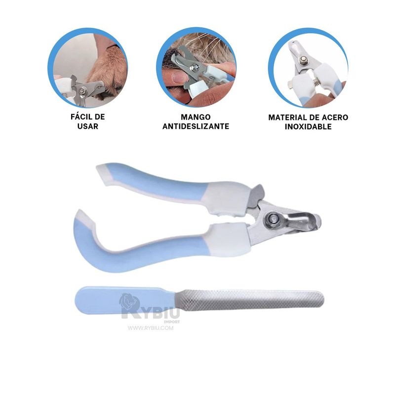 RYBIU IMPORT - Cortador de Uñas Funcional Grande en Azul Y+Regalo Agendita