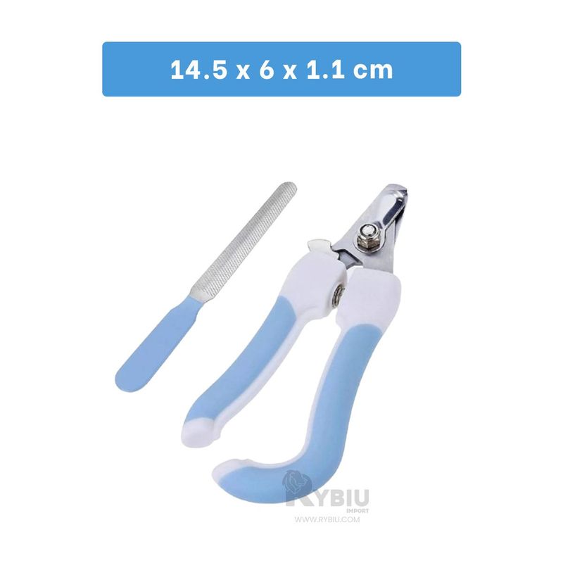 RYBIU IMPORT - Alicate para Uñas Tamaño Chico Azul Y+Post-it Adhesivos