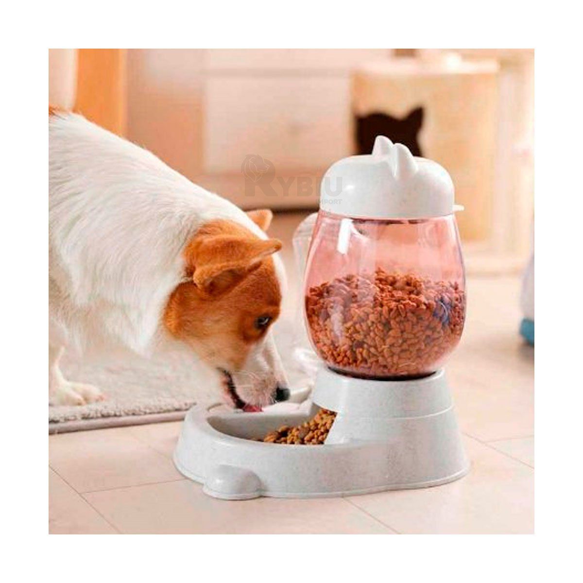 RYBIU IMPORT - Plato Alimentador Funcional de Color Blanco Y+Agendita