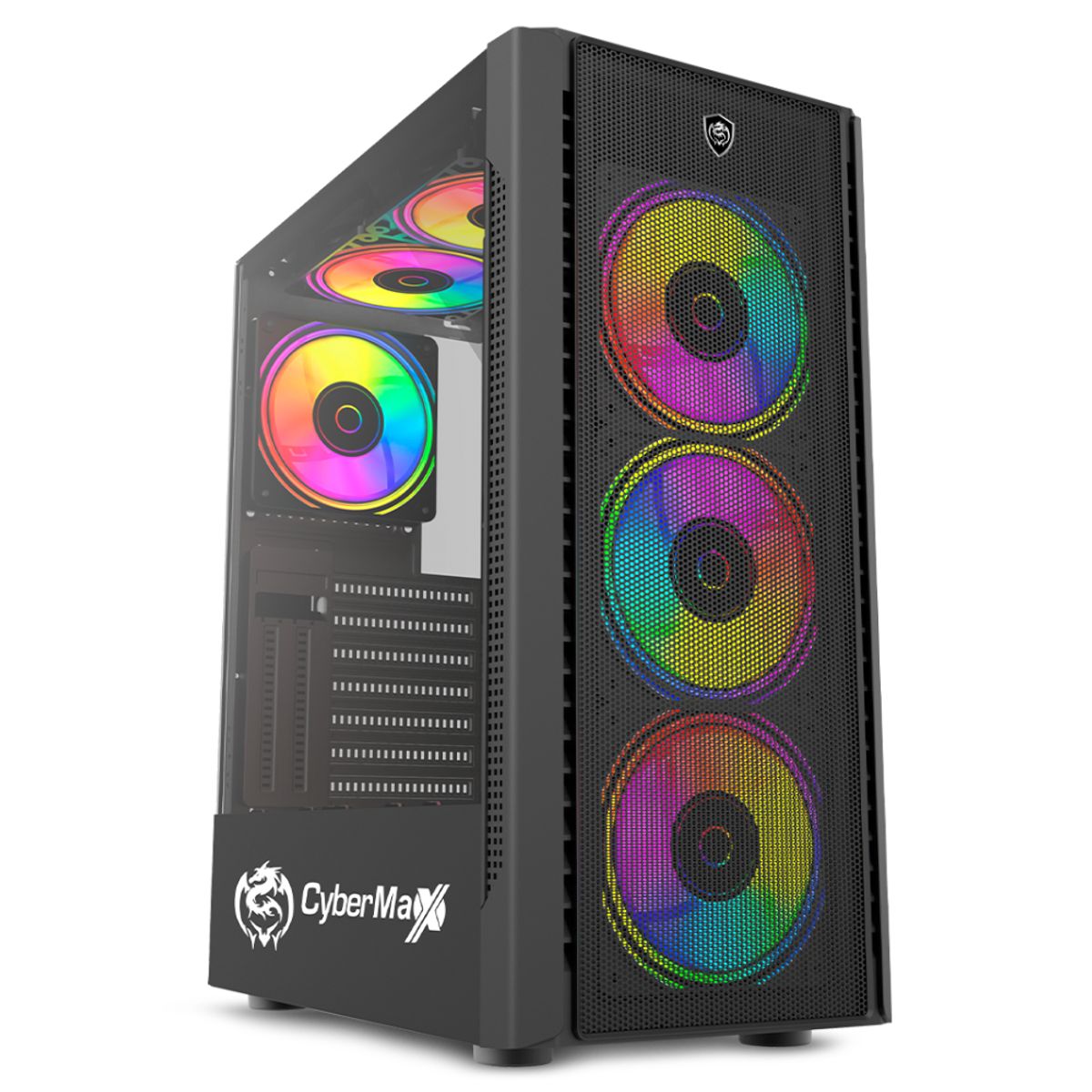 CYBERTEL - Case Cybertel Viper CBX 5003 USB3.0, 4 Fan Rainbow Negro