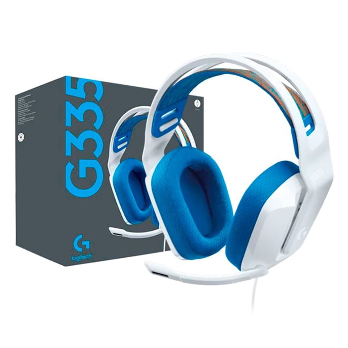 LOGITECH - Audífono Logitech G335 Blanco Gamer Pc Playstation Xbox Nintendo