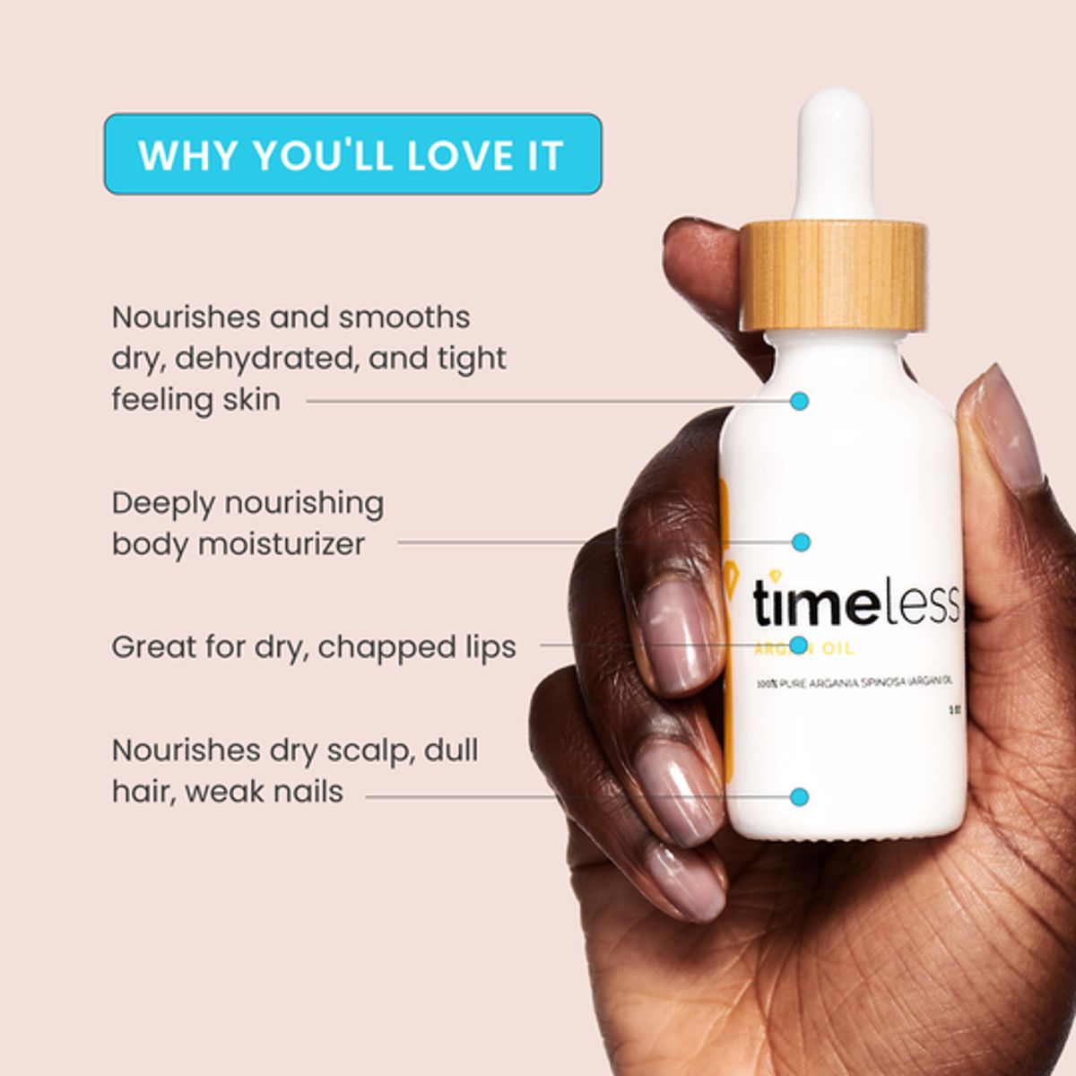 TIMELESS - Argan Oil 100% Pure 240 ml - Timeless