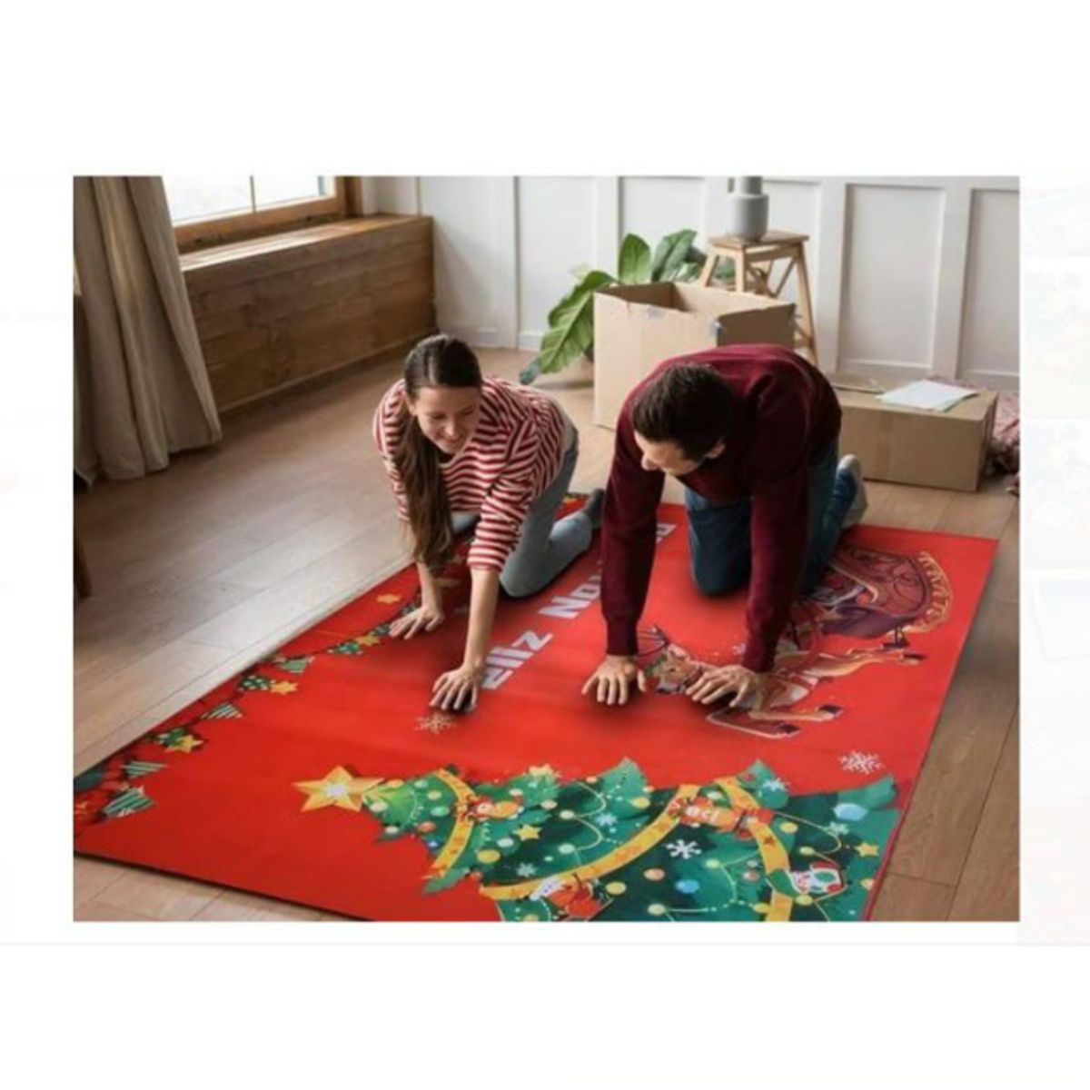 GENERICO - Alfombra Navideña GRANDE Y DE CALIDAD DECORATIVO