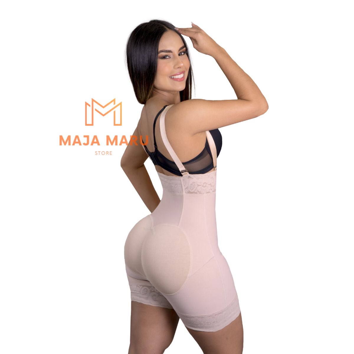 GENERICO - FAJA SHORT POWERNET COLOMBIANO CON BROCHE SUPER MOLDEADORA