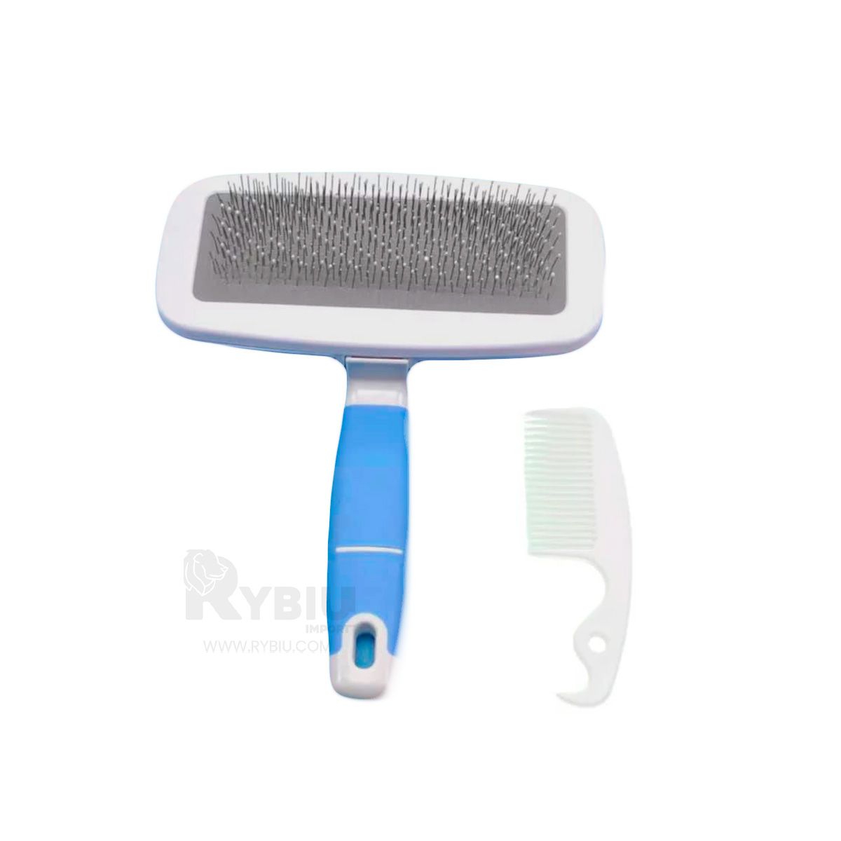 GENERICO - Kit de Mini Peine para Perros Celeste Y+Envoltorio de Regalo