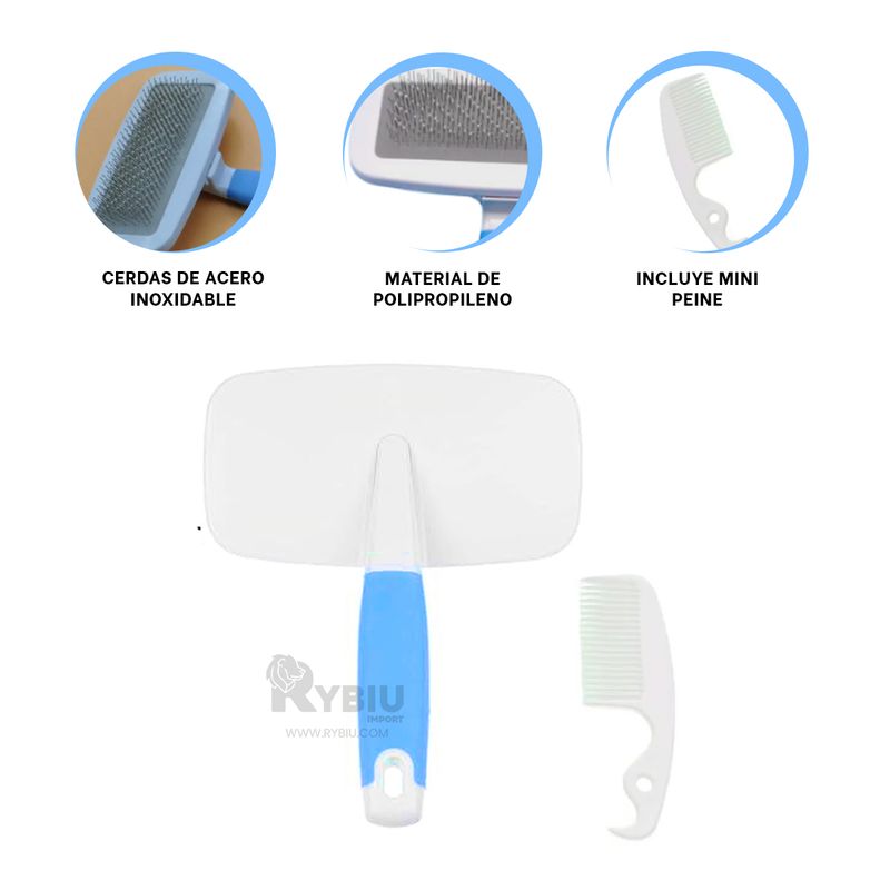 GENERICO - Kit para Perros de Acero de Color Celeste Y+Agendita