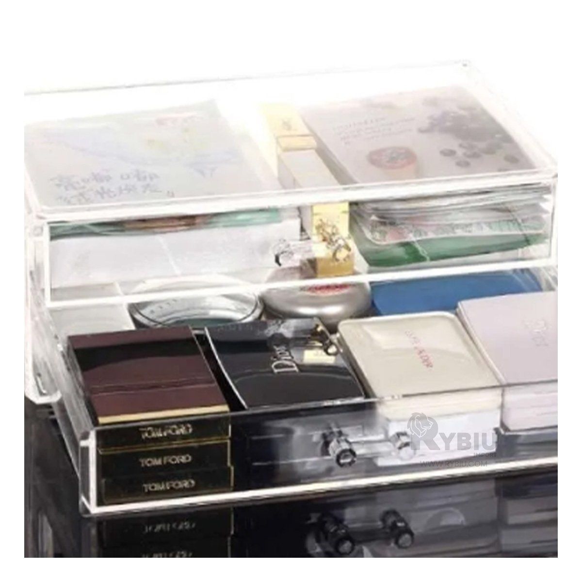 GENERICO - Cofre Transportable en Color Transparente Y+Gift Stickers