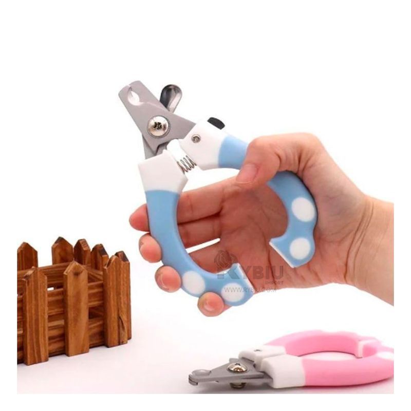 GENERICO - Tijera para Garras en Tonalidad Celeste Y+Post-it Adhesivos