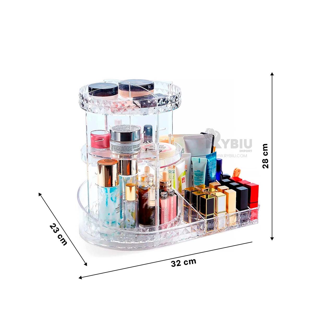 GENERICO - Soporte para Cremas Base Cuadrada Y+Regalo Ligas para Peinar