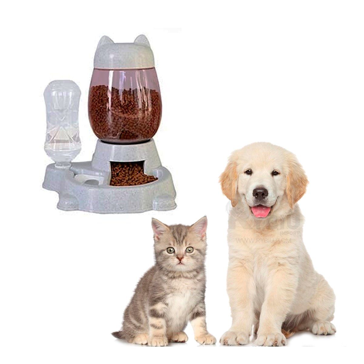 GENERICO - DispensadorDinamico para Mascota Gris Y+Ligas de Regalo