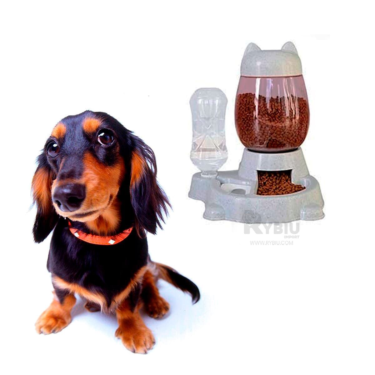 GENERICO - DispensadorDinamico para Mascota Gris Y+Ligas de Regalo