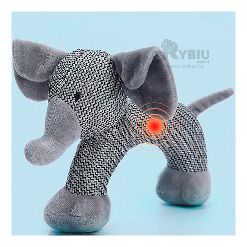 GENERICO - Peluche Ideal para Animales en Matiz Plomo Y+Papel de Regalo