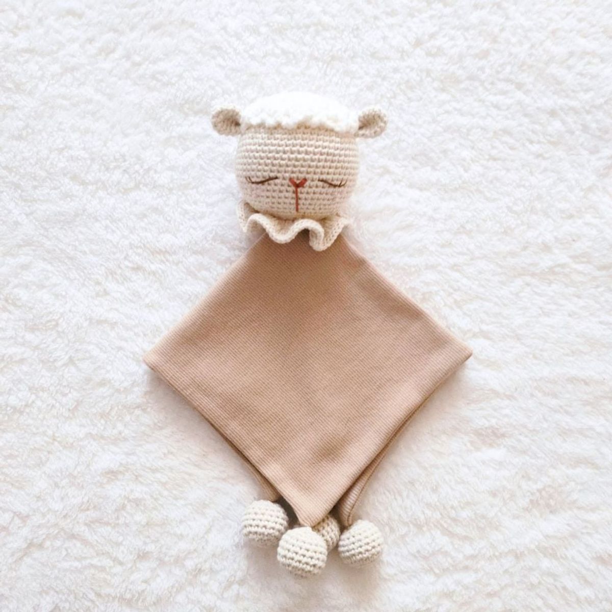 BE CRAFTY - Manta de Apego Juguete Oveja Algodón Antialérgico Bebé +6M