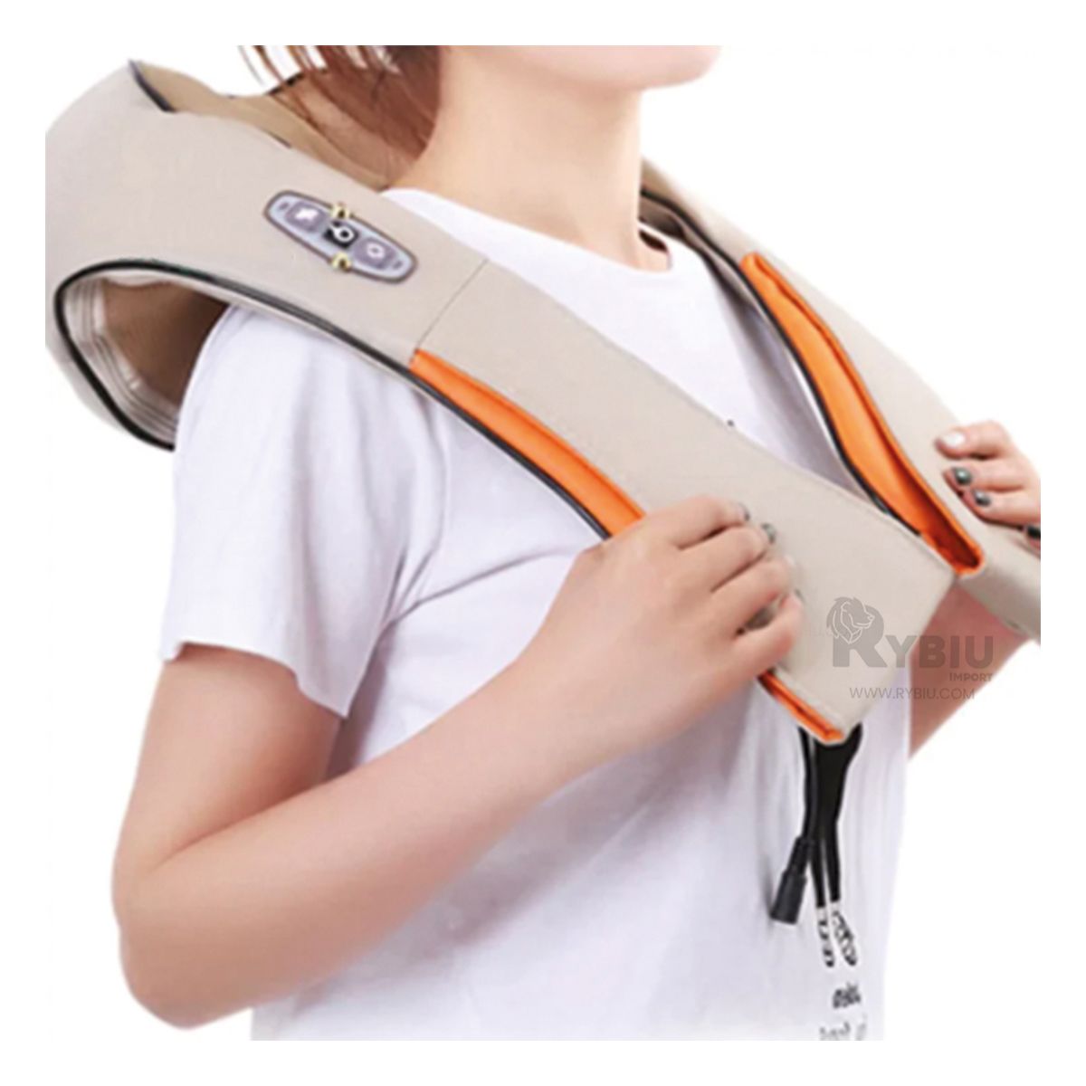 GENERICO - Masajeador Antiestres en Tono Anaranjado Y+Regalo Agendita