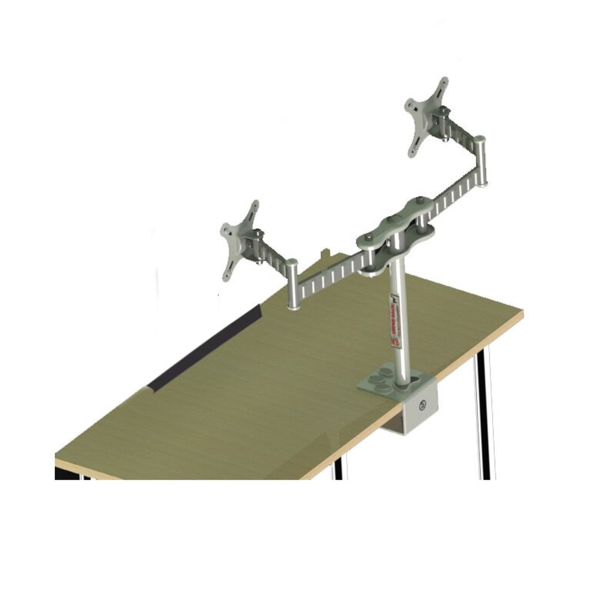 SUPER RACK - Rack para dos Monitores Doble Brazo 14 a 27