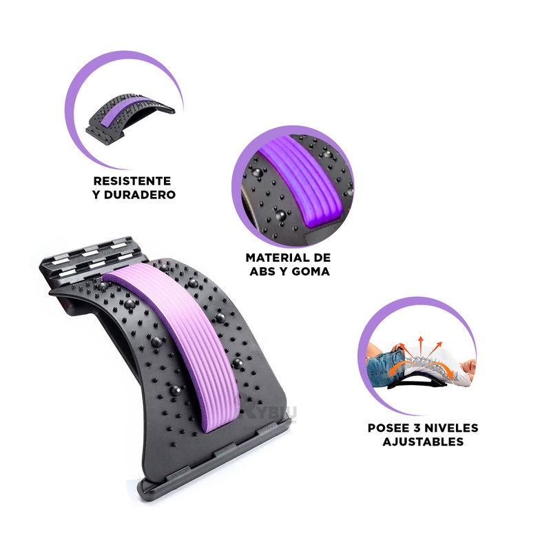 GENERICO - Maquina Relajante Multiusos en Morado Y+Banderitas Adhesivas