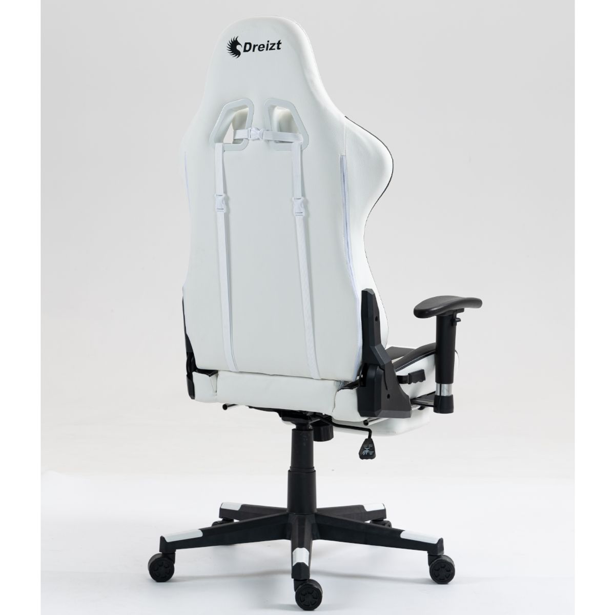 DREIZT - Silla Gamer Dreizt Apolo Series Blanco Pro 180° Alta Calidad Posapies