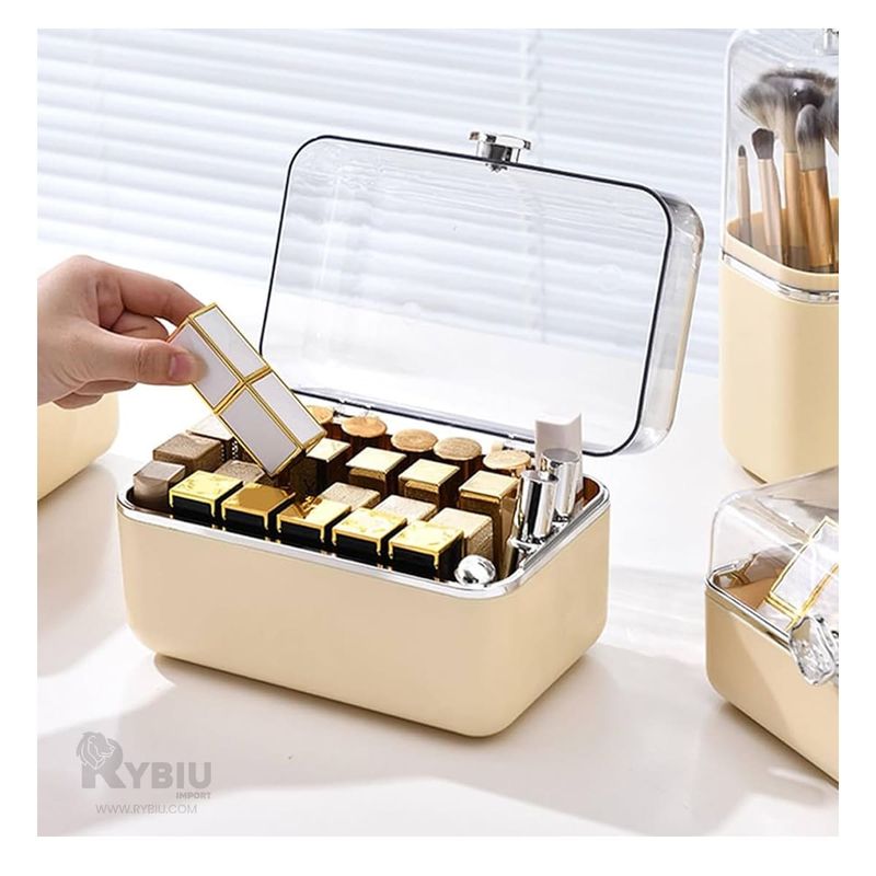 GENERICO - Caja de Maquillaje Elegante Practico de 28 Divisiones Beige