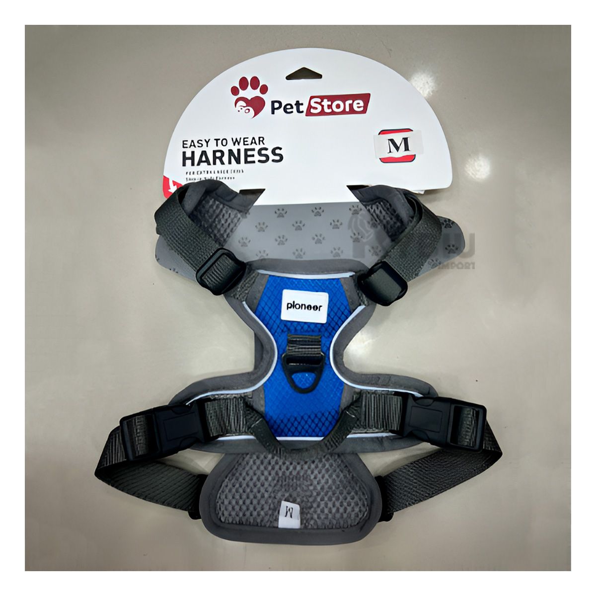 GENERICO - Pechera para Canes con Forro Suave S Azul Y+Papel de Regalo