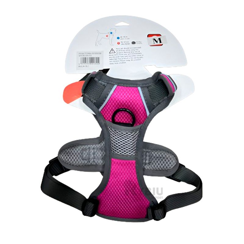 GENERICO - Arnes para Canes Adultos Ajustable y Compatible Fucsia