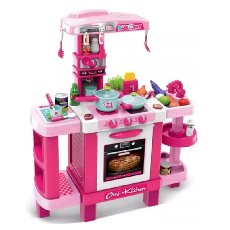 GENERICO - Set De Cocina Little Magic Chef Rosado