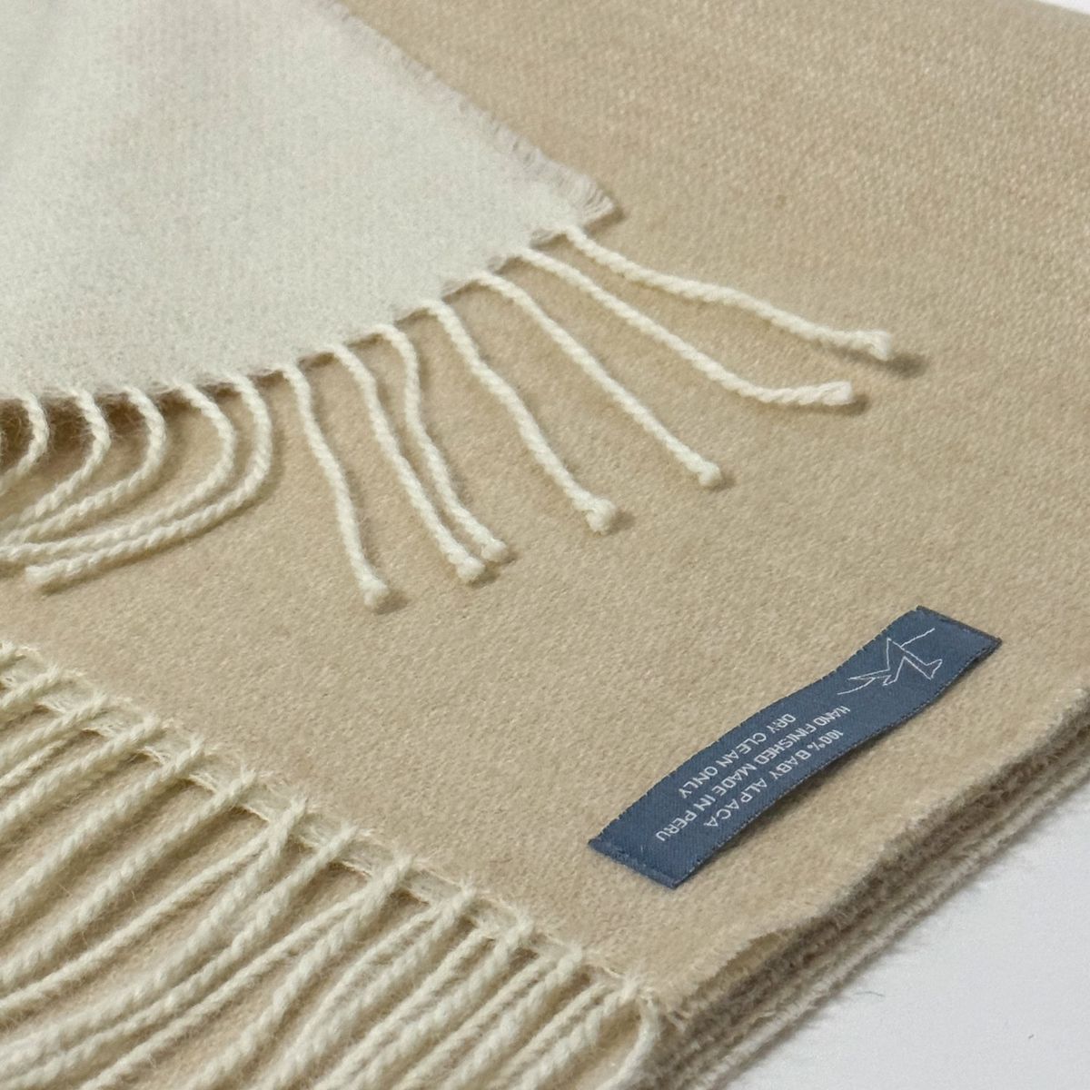 ETNO ALPACA - Bufanda reversible de Baby Alpaca