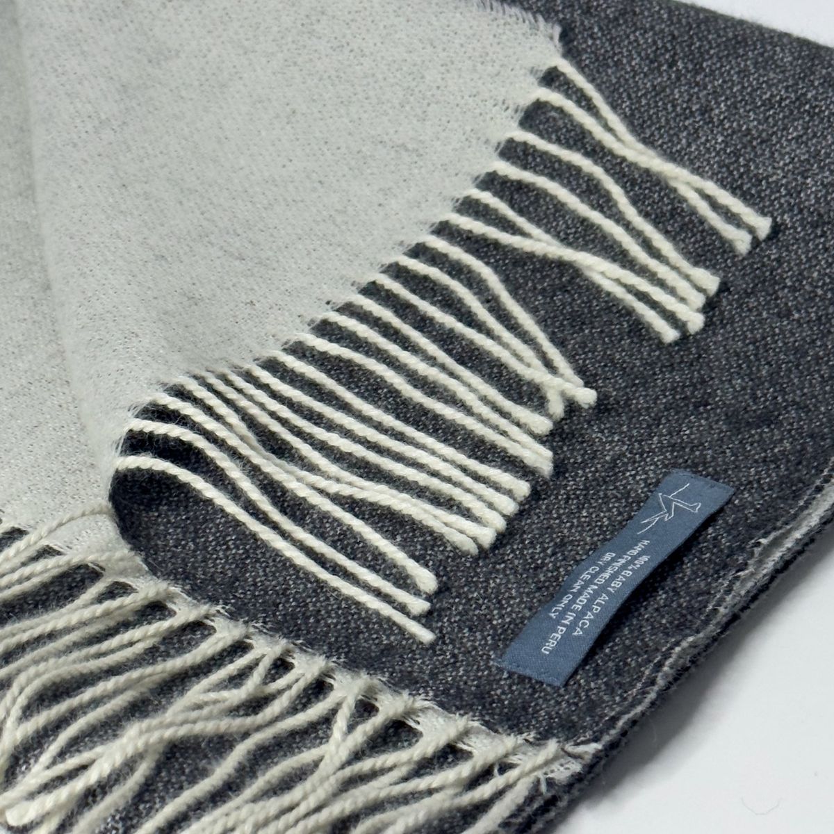 ETNO ALPACA - Bufanda reversible de Baby Alpaca