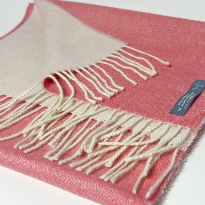 ETNO ALPACA - Bufanda reversible de Baby Alpaca