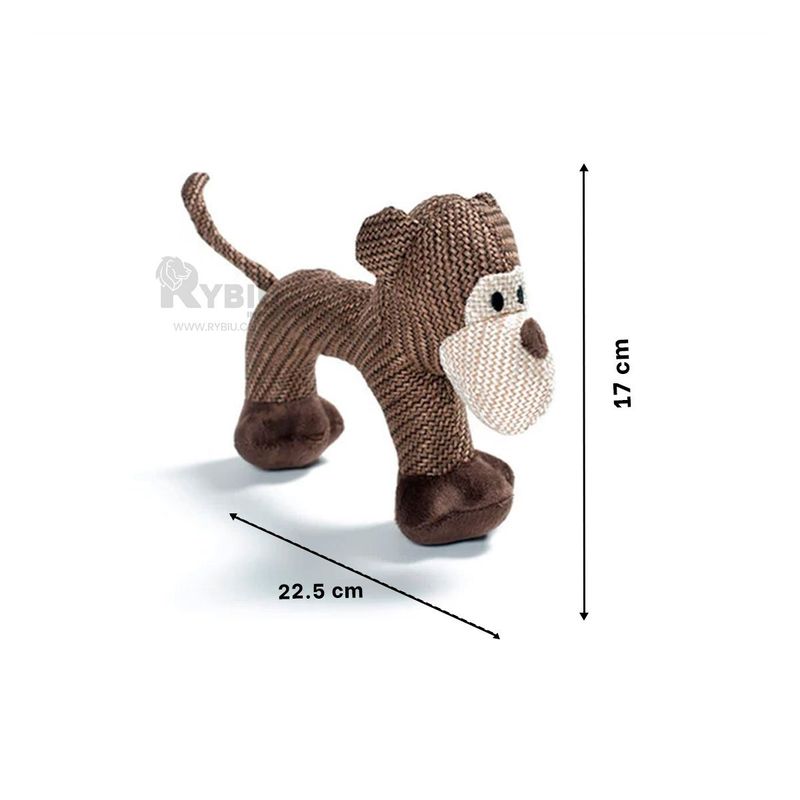 RYBIU IMPORT - Muneco con Estilo Minimalista Marron Y+Banderitas Adhesivas