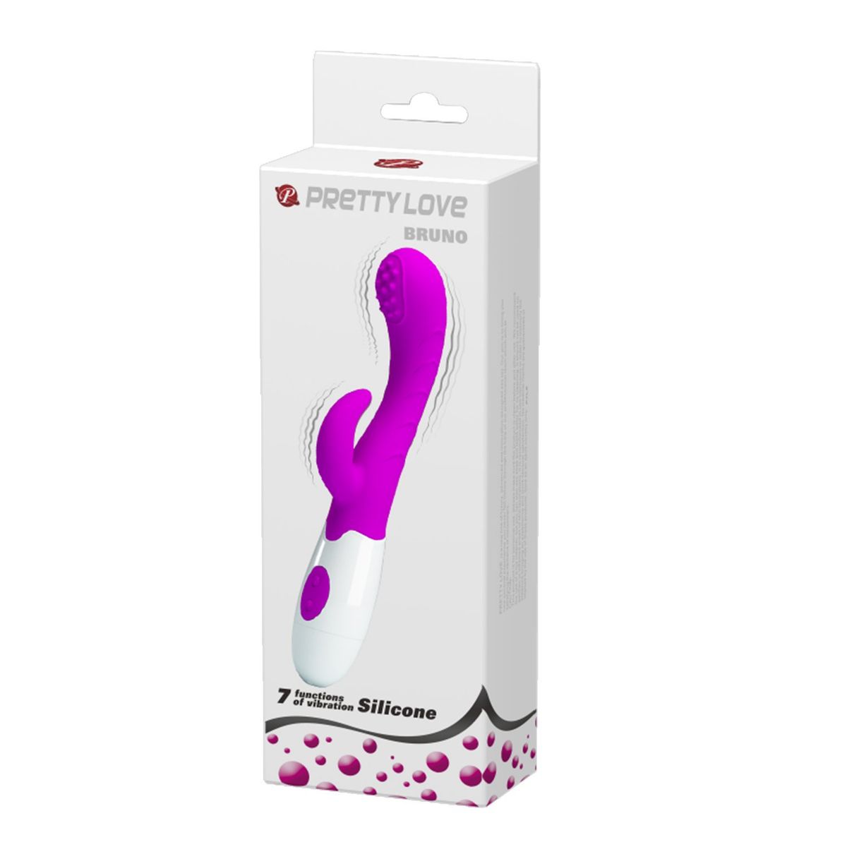 PRETTY LOVE - Vibrador Rabbit Bruno Silicona Estimulación Doble Punto G y Clítoris