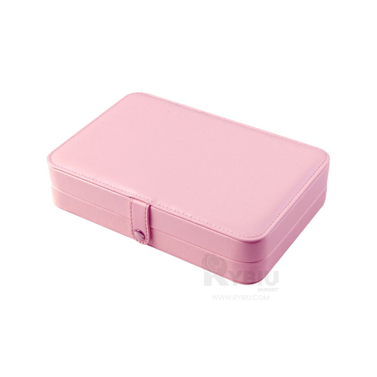 GENERICO - Joyero Modelo Organizador en Color Rosado Y+Papel de Regalo