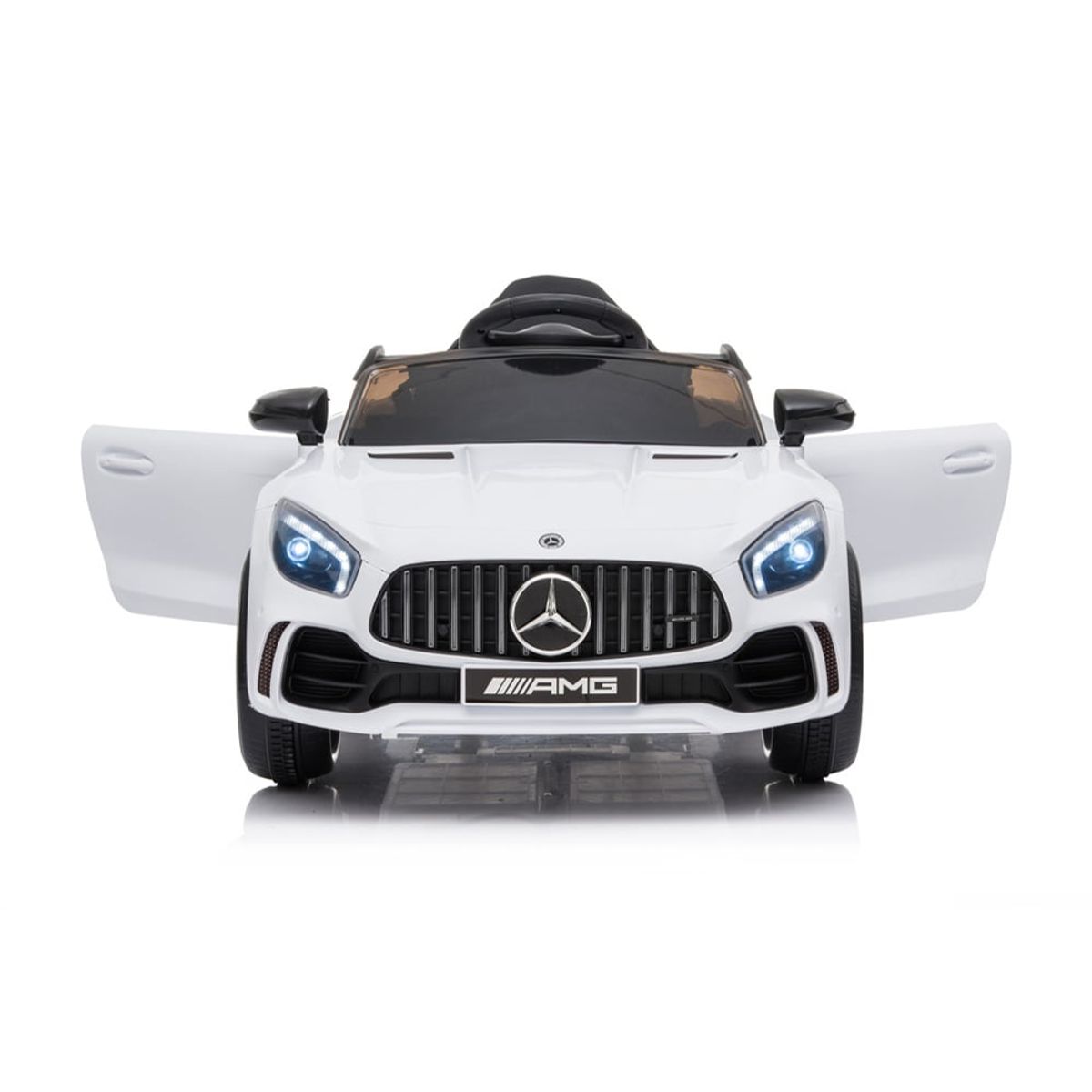 MERCEDES BENZ - Carro a Batería Mercedes Benz Gtr Original Licenciado Blanco