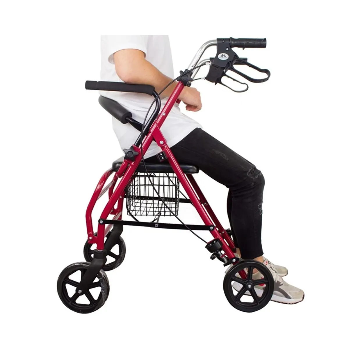 HOMECARE - ANDADOR CON ASIENTO Y POSAPIES
