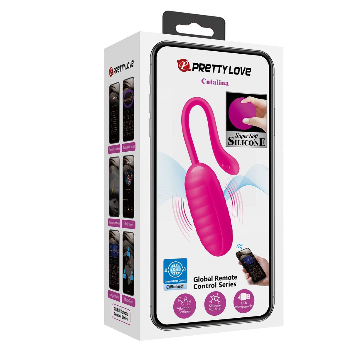 PRETTY LOVE - Vibrador a Distancia Catalina Control App Silicona Médica Super Suave