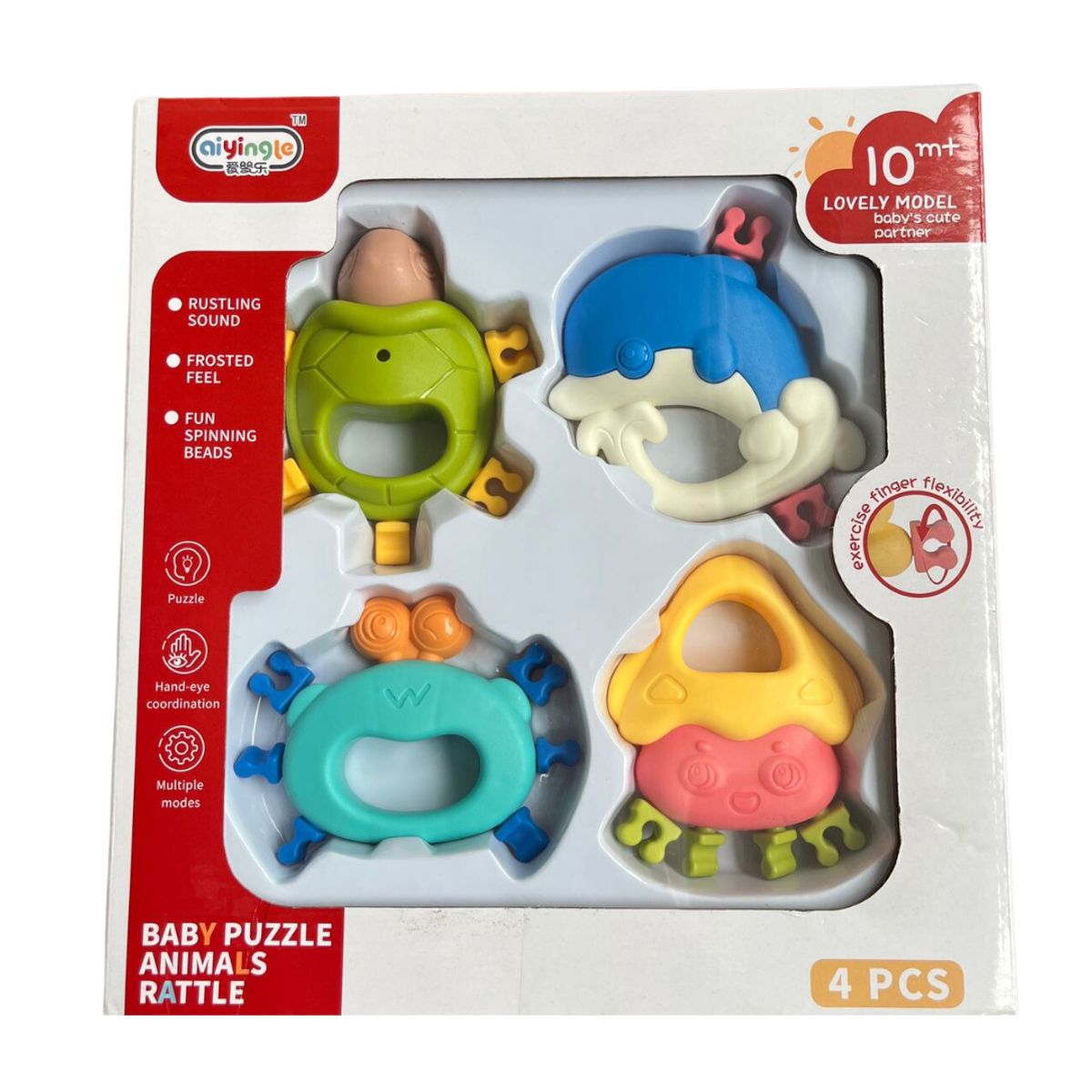 GENERICO - Set de Sonajeros para Bebes 4 Piezas