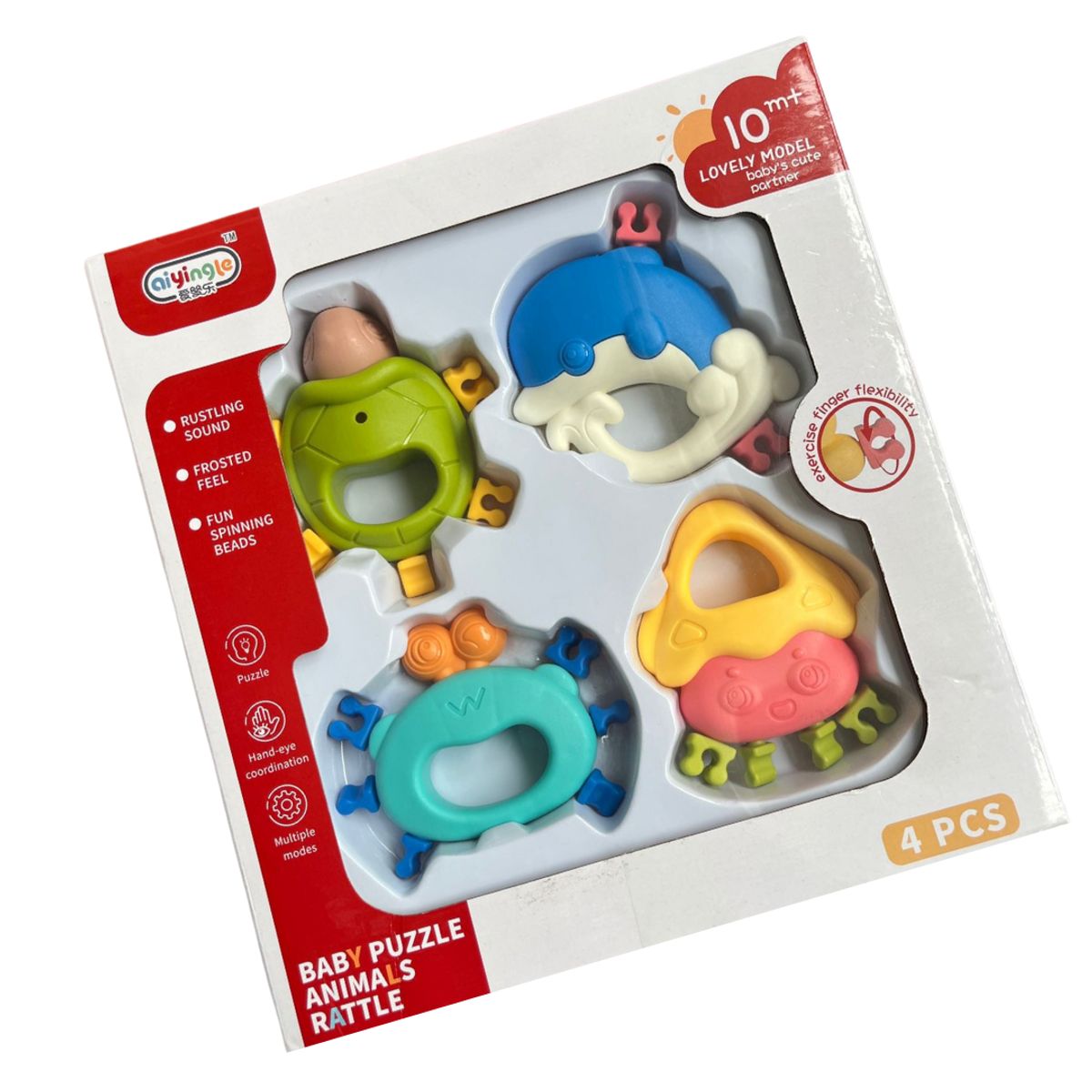 GENERICO - Set de Sonajeros para Bebes 4 Piezas