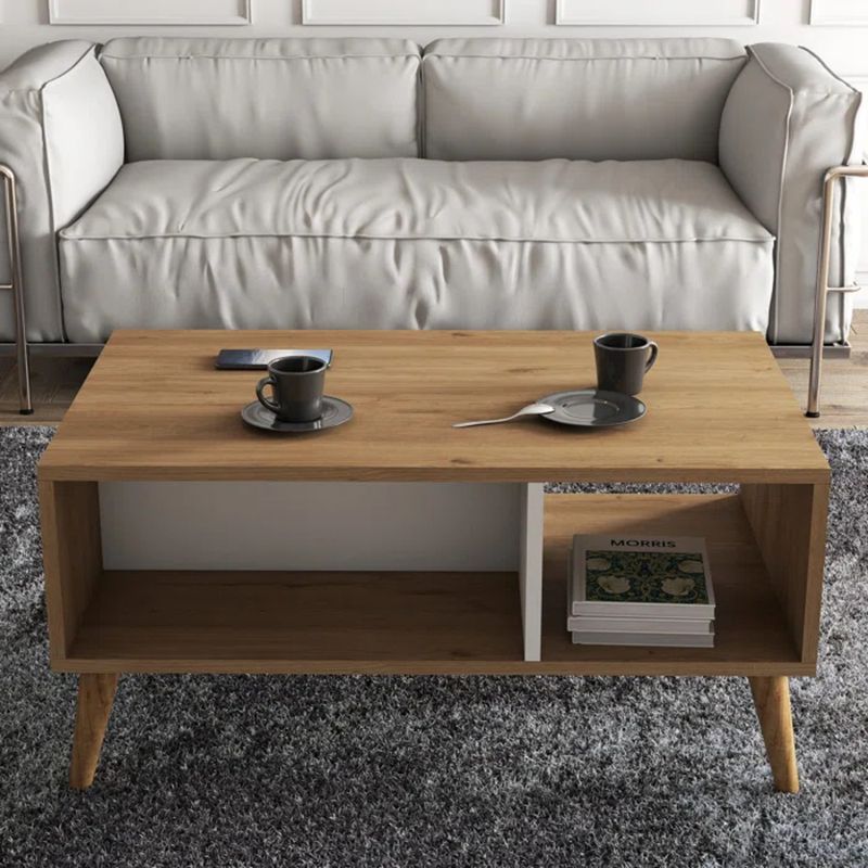 TU MESITA - Mesa de Centro Clásica Axel color MarrónBlanco TU MESITA