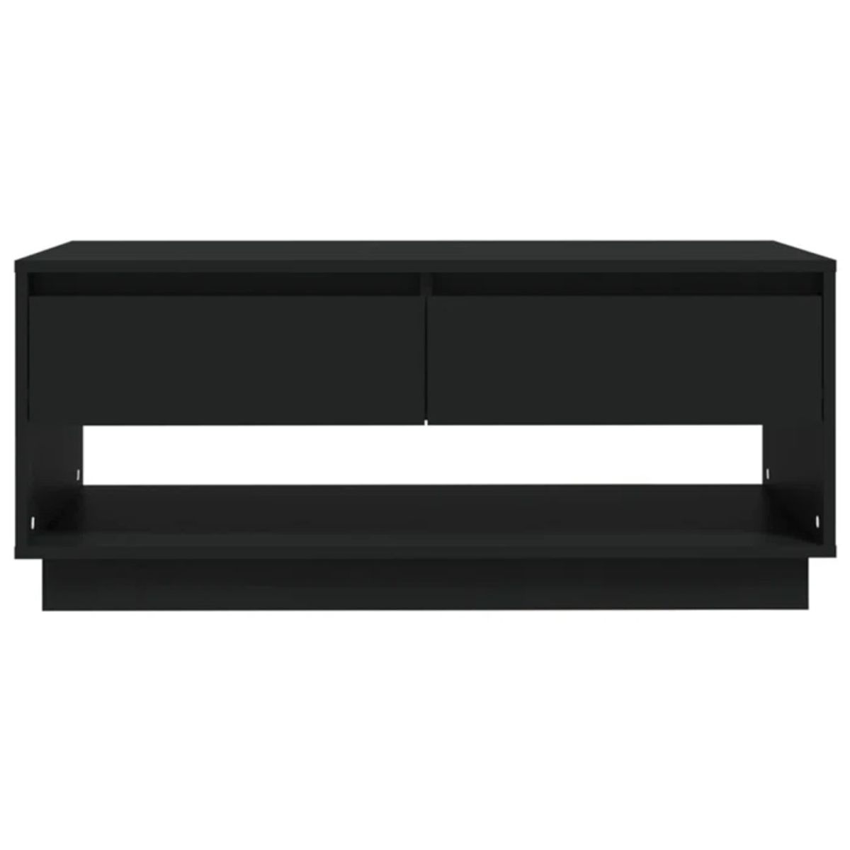 TU MESITA - Mesa de Centro Isidora color Negro 2 cajones TU MESITA