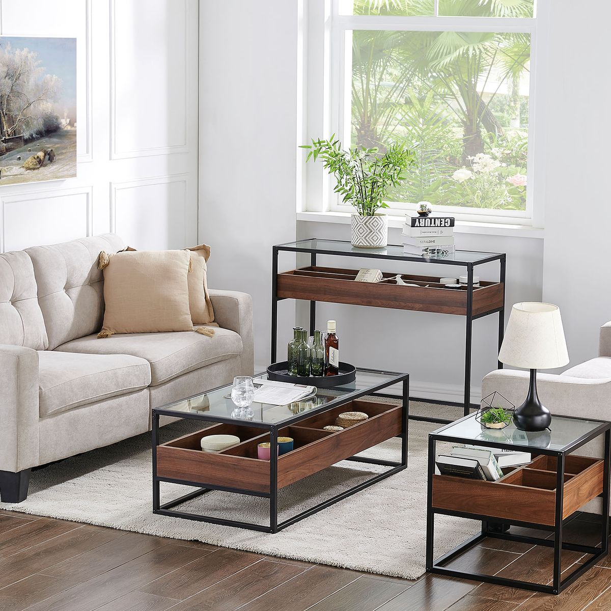 TU MESITA - Mesa de Centro Florencia color Marrón TU MESITA