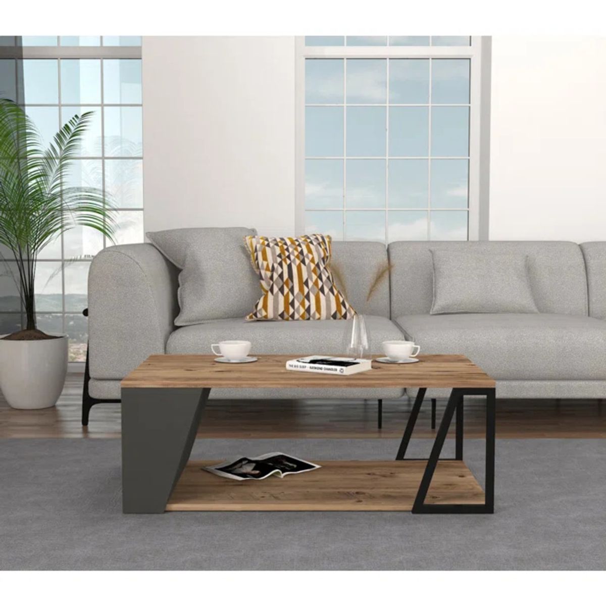 TU MESITA - Mesa de centro Moderna Aragón color DunaNegro TU MESITA